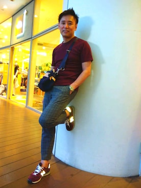 「ユニクロU」｜atunndoさん（メンズ・170cm）の夏コーディネート