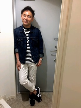 「LEVIS REDWIRE（リーバイスレッドワイヤー）のアイテム」を使った、atunndoさん（メンズ・170cm）の春コーディネート
