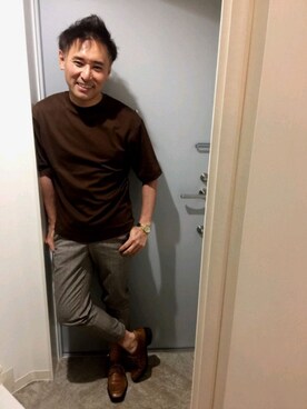 「uniqro u」｜atunndoさん（メンズ・170cm）の春コーディネート