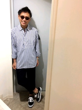 「LARS LARSEN（ラースラーセン）のアイテム」を使った、atunndoさん（メンズ・170cm）の秋コーディネート
