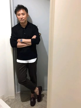 「LARS LARSEN（ラースラーセン）のアイテム」を使った、atunndoさん（メンズ・170cm）の秋コーディネート