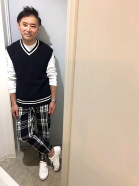 「LARS LARSEN（ラースラーセン）のアイテム」を使った、atunndoさん（メンズ・170cm）の秋コーディネート