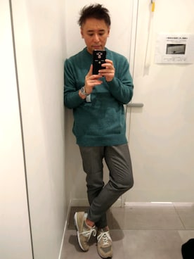 「NEWBALANCE」｜「アイテム（腕時計）」を使った、atunndoさん（メンズ・170cm）の秋コーディネート