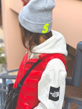 「ザノースフェイス」｜みぃさん（レディース・159cm）の春コーディネート