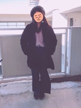 「アイテム（ピアス（両耳用））」を使った、こまさんさん（レディース・162cm・20代）の冬コーディネート