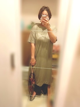 「frames RAY CASSIN（フレームスレイカズン）のアイテム（ワンピース/ドレス）」を使った、あんりさん（レディース・158cm）の夏コーディネート