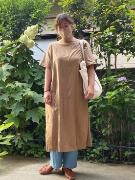 「frames RAY CASSIN（フレームスレイカズン）のアイテム（シューズ）」を使った、あんりさん（レディース・158cm）の夏コーディネート