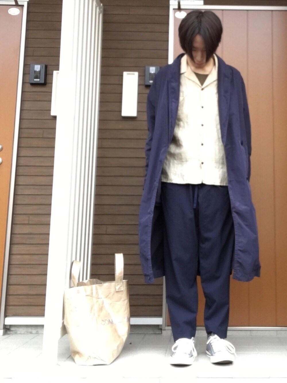 Graphpaper ダークネイビー チェスターコート　15AW Graphpaper ダークネイビー チェスターコート 15AW Graphpaper