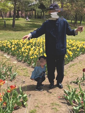 「ESSAY（エッセイ）のアイテム（パンツ）」を使った、myucさん（メンズ・170cm）の春コーディネート