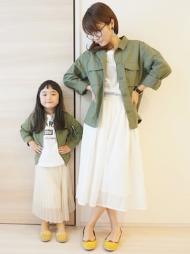 「FREE'S MART（フリーズマート）のアイテム」を使った、Ricchoさん（キッズ・100cm）の春コーディネート