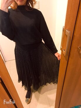 「Mode et Jacomo（モードエジャコモ）のアイテム（パンプス）」を使った、mty30さん（レディース・153cm）の冬コーディネート