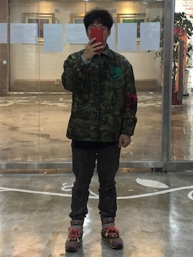 「daily look」｜「アイテム（マウンテンパーカー）」を使った、yolo132さん（メンズ・165cm）の春コーディネート