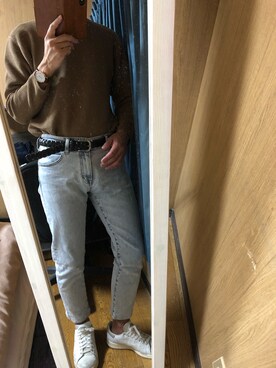 「EDIFICE（エディフィス）のアイテム（腕時計）」を使った、るのはさん（メンズ・170cm）の春コーディネート