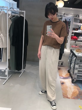 「JOINT WORKS（ジョイントワークス）のアイテム」を使った、REMIさん（レディース・163cm）の春コーディネート