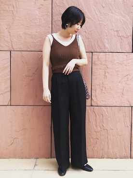 「JOINT WORKS（ジョイントワークス）のアイテム（トップス）」を使った、REMIさん（レディース・163cm）の春コーディネート