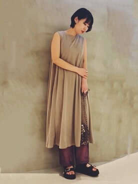 「JOINT WORKS（ジョイントワークス）のアイテム（ワンピース/ドレス）」を使った、REMIさん（レディース・163cm）の春コーディネート
