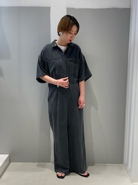 「JOINT WORKS（ジョイントワークス）のアイテム（オールインワン・サロペット）」を使った、REMIさん（レディース・163cm）の春コーディネート