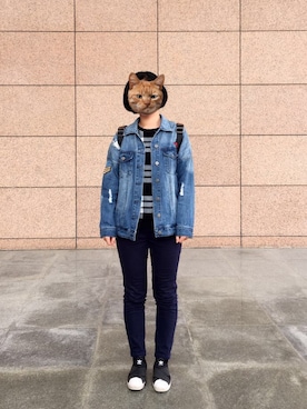「cache cache（カシュ カシュ）のアイテム（ジャケット/アウター）」を使った、Anitaさん（レディース・162cm）の冬コーディネート
