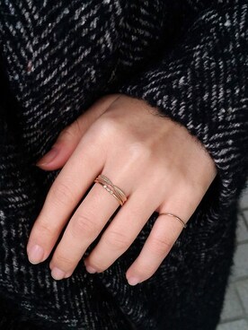 「NOIR DE POUPEE（ノワールドプーペ）のアイテム」を使った、NOIRDEPOUPEEさん（レディース・165cm）の冬コーディネート