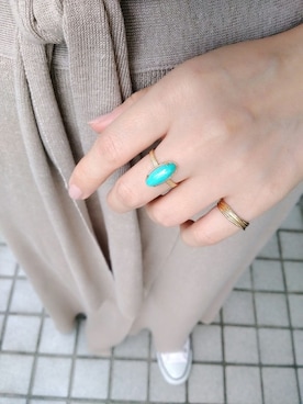 「アイテム（アクセサリー、グリーン系）」を使った、NOIRDEPOUPEEさん（レディース・165cm）の夏コーディネート