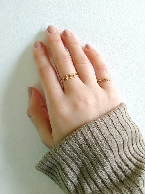 NOIR DE POUPEE K10 レイヤード透かしフラワー ゴールドリング 20200312114906148_500.jpg