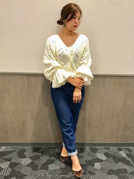 「ざっくりカーデ」｜ふっきー❤︎さん（レディース・163cm）の秋コーディネート
