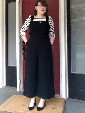 「madewell（メイドウェル）のアイテム（つなぎ/オールインワン）」を使った、mandarkさん（レディース・157cm）の春コーディネート