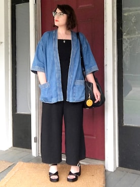 「madewell（メイドウェル）のアイテム（つなぎ/オールインワン）」を使った、mandarkさん（レディース・157cm）の夏コーディネート