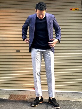 「Instagramもよかったらよろしくお願いします🙇」｜YUIさん（メンズ・170cm）の春コーディネート