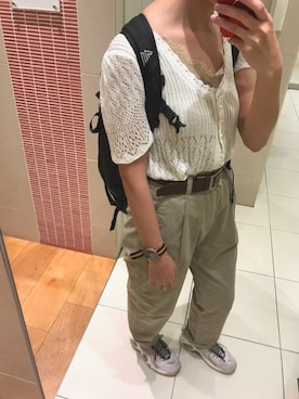 「アイテム（パンツ）」を使った、ねむさん（レディース・163cm・10代）の秋コーディネート