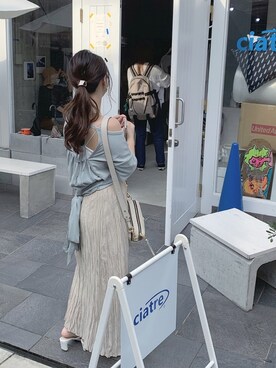 𝘔𝘰𝘦さん（レディース・157cm）の夏コーディネート