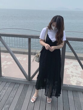 𝘔𝘰𝘦さん（レディース・157cm）の夏コーディネート