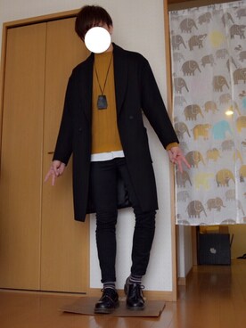 「Dr. Martens（ドクターマーチン）のDr.Martens (ドクターマーチン)/1461 3EYE GIBSON SHOES（その他シューズ）」を使った、T.さん（メンズ・172cm）の春コーディネート