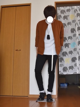 「Dr. Martens（ドクターマーチン）のDr.Martens (ドクターマーチン)/1461 3EYE GIBSON SHOES（その他シューズ）」を使った、T.さん（メンズ・172cm）の春コーディネート