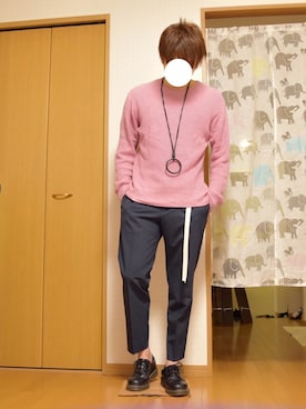 「Dr. Martens（ドクターマーチン）のDr.Martens (ドクターマーチン)/1461 3EYE GIBSON SHOES（その他シューズ）」を使った、T.さん（メンズ・172cm）の春コーディネート