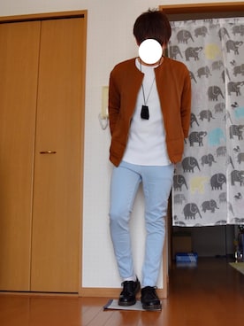 「Dr. Martens（ドクターマーチン）のDr.Martens (ドクターマーチン)/1461 3EYE GIBSON SHOES（その他シューズ）」を使った、T.さん（メンズ・172cm）の春コーディネート
