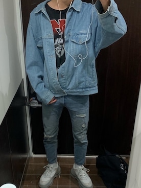 「PEPSI（ペプシ）のアイテム」を使った、Aさん（メンズ・185cm）の春コーディネート