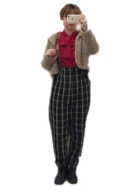 「F i.n.t（フィント）のアイテム（ジャケット/アウター）」を使った、しまりすさん（レディース・158cm）の冬コーディネート