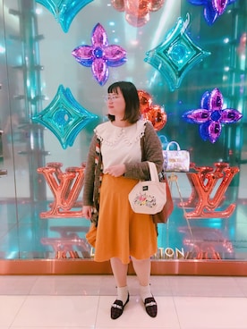 「cece.t（セセティー）のアイテム（ジャケット/アウター）」を使った、Cherryさん（レディース・170cm）の秋コーディネート