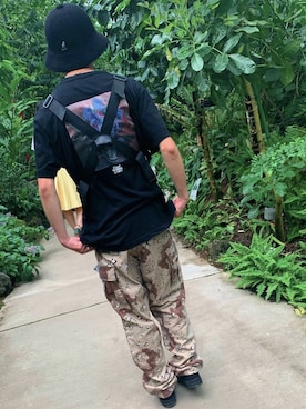 「A-WENDE（オウェンド）のアイテム」を使った、編髪魔神😈さん（メンズ・167cm）の夏コーディネート