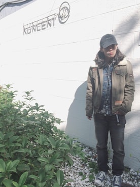 「CONVERSE TOKYO（コンバーストウキョウ）のアイテム（その他）」を使った、Panay Potalさん（レディース・165cm）の冬コーディネート