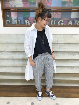 「アイテム（シャツワンピース）」を使った、たなさんさん（レディース・163cm・20代）の春コーディネート