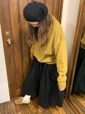 「アイテム（スウェット）」を使った、たなさんさん（レディース・163cm・30代）の冬コーディネート