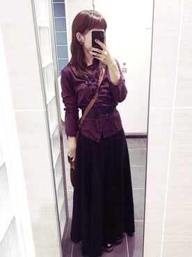 「SLOW（スロウ）のアイテム（トップス）」を使った、asakoiさん（レディース・158cm）の秋コーディネート