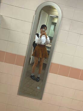 「M.deux（エムドゥ）のアイテム」を使った、mm50さん（レディース・157cm）の冬コーディネート