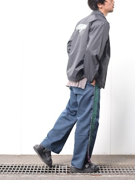 「MYne（マイン）のアイテム（ナイロンジャケット）」を使った、Makoto Kawabayashiさん（メンズ・175cm）の秋コーディネート