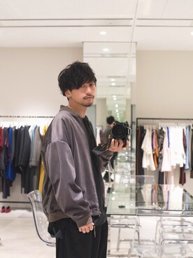 「FACTOTUM（ファクトタム）のアイテム（ブルゾン）」を使った、Makoto Kawabayashiさん（メンズ・175cm）の秋コーディネート