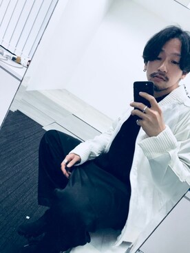 「MIHARAYASUHIRO（ミハラヤスヒロ）のアイテム（ブルゾン）」を使った、Makoto Kawabayashiさん（メンズ・175cm）の秋コーディネート