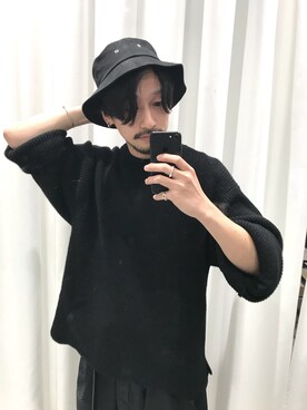 「MYne（マイン）のアイテム（帽子）」を使った、Makoto Kawabayashiさん（メンズ・175cm）の秋コーディネート