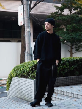 「FACTOTUM（ファクトタム）のアイテム（アクセサリー）」を使った、Makoto Kawabayashiさん（メンズ・175cm）の秋コーディネート